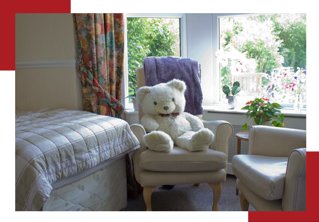 Bedroom at Parkside House Residential Care Home